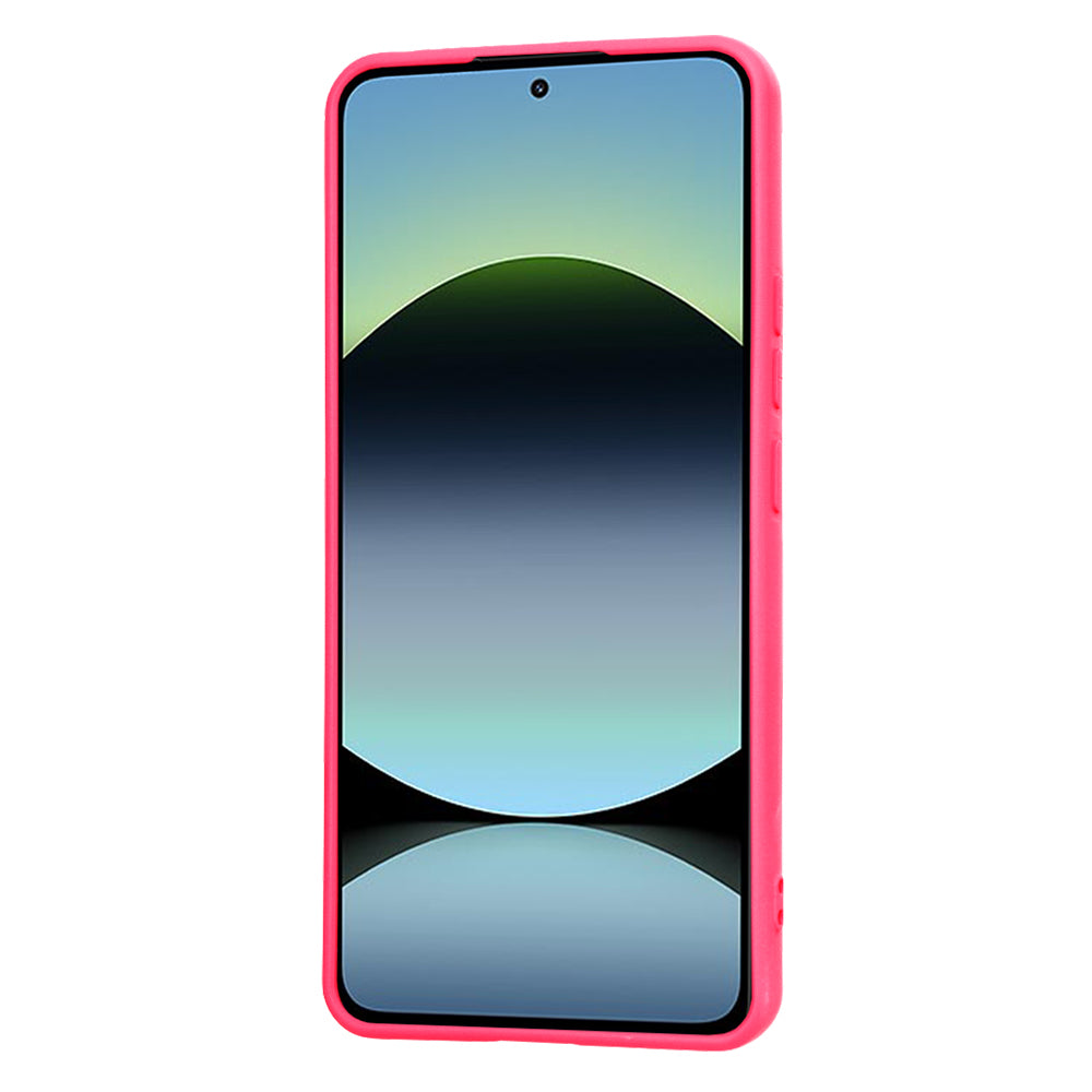 Funda para Xiaomi Redmi Note 14 4G (Estándar), Techsuit, SoftFlex, Rosa Oscuro