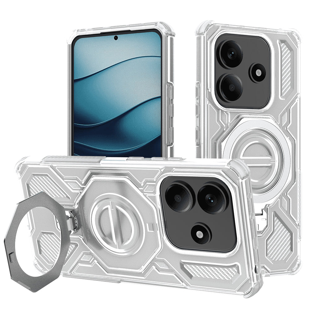 Funda para Xiaomi Redmi Note 14 5G, Techsuit, Carbon Shield Pro, Blanca