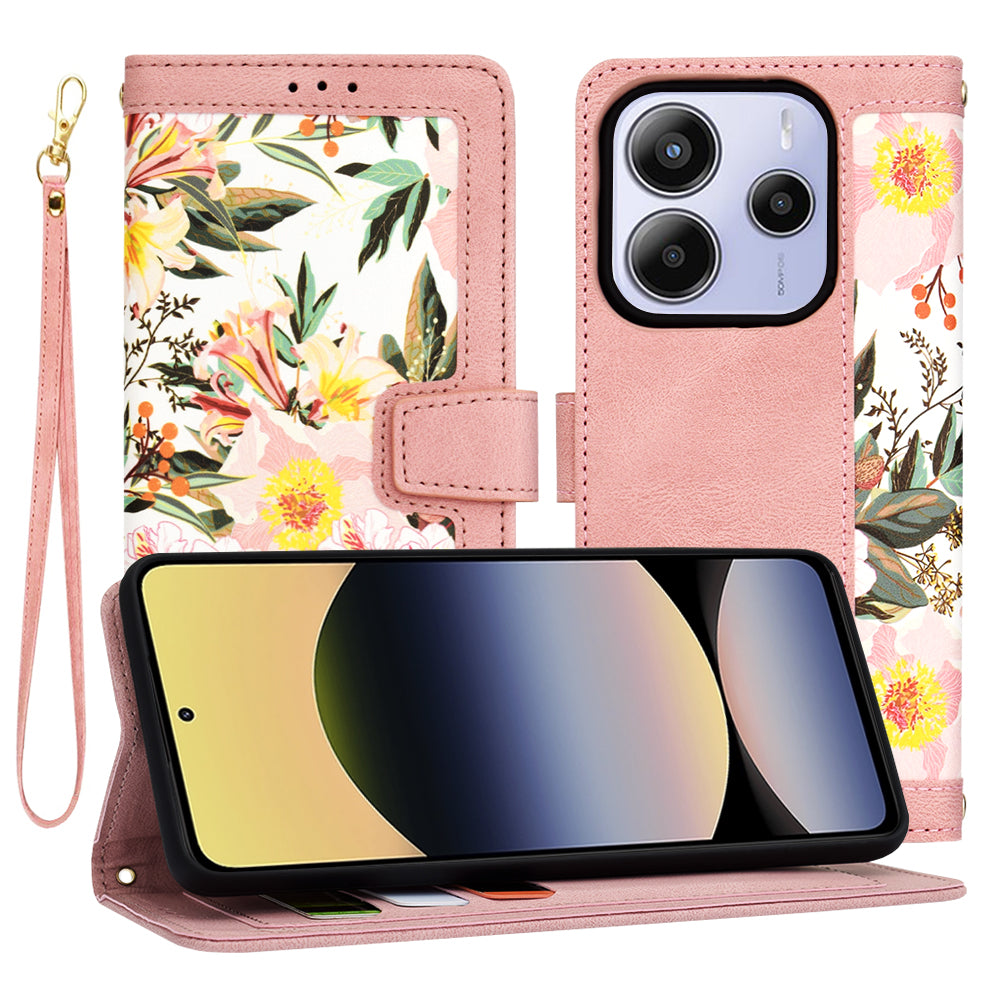 Funda para Xiaomi Redmi Note 14 5G, Techsuit, FlipCraft, Rosa