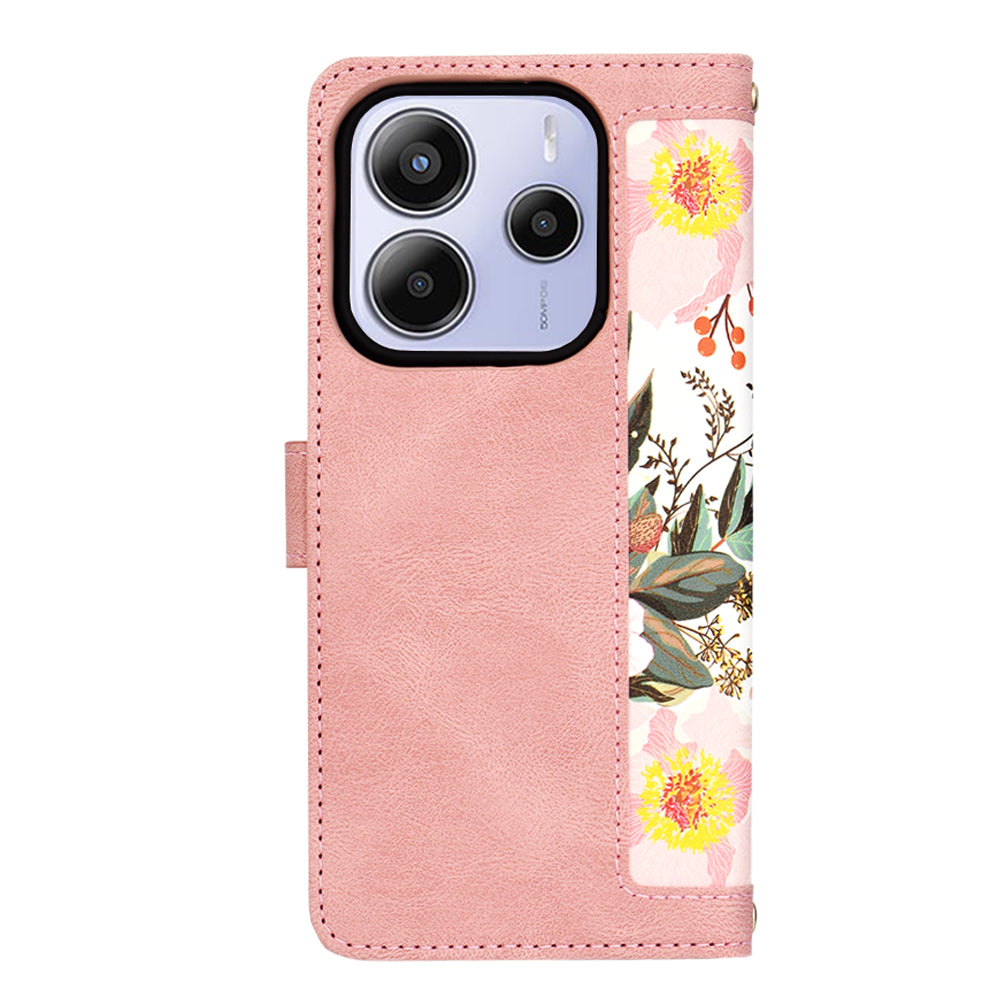 Funda para Xiaomi Redmi Note 14 5G, Techsuit, FlipCraft, Rosa