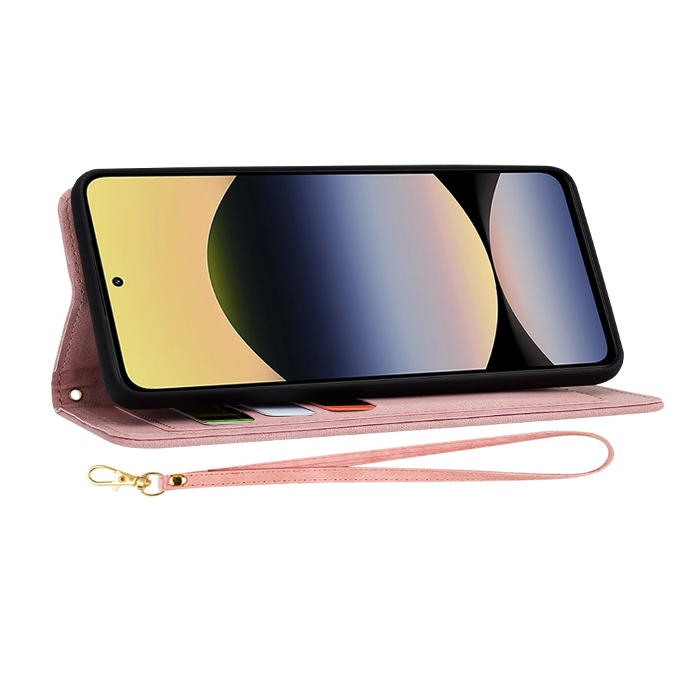 Funda para Xiaomi Redmi Note 14 5G, Techsuit, FlipCraft, Rosa