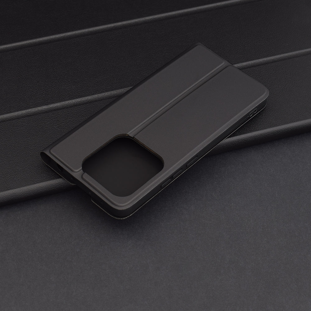 Funda para Xiaomi Redmi Note 14 5G, Techsuit, Magskin Book, Negra