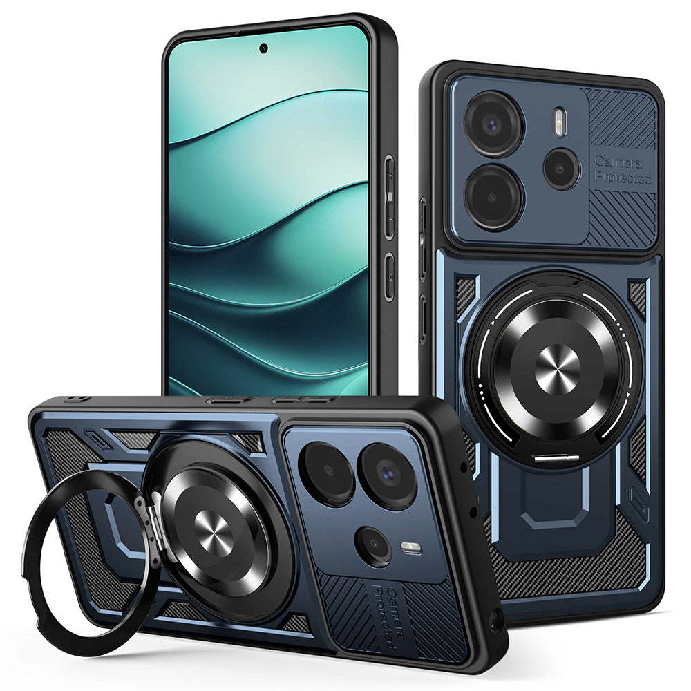 Funda para Xiaomi Redmi Note 14 5G, Techsuit, RuggedCam, Azul