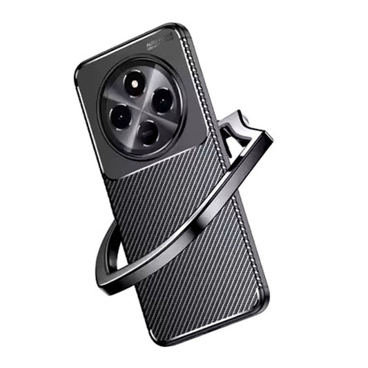 Funda para Xiaomi Redmi Note 14 Pro 4G, Techsuit, Fibra de Carbon, Negra