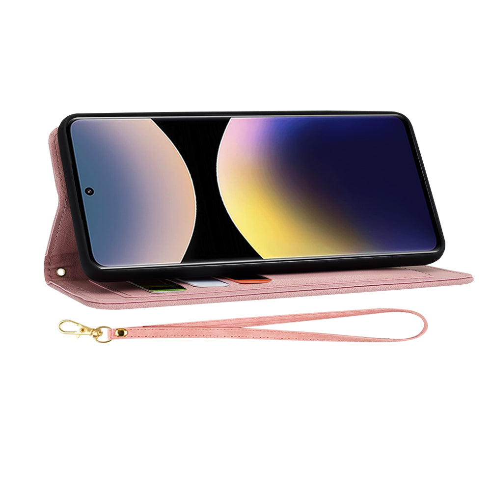 Funda para Xiaomi Redmi Note 14 Pro 4G, Techsuit, FlipCraft, Rosa