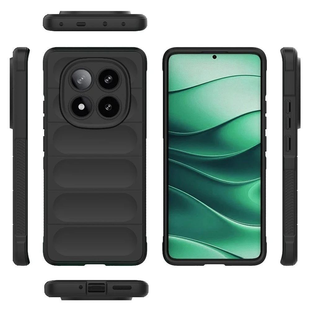 Funda para Xiaomi Redmi Note 14 Pro 4G, Techsuit, Magic Shield, Negra