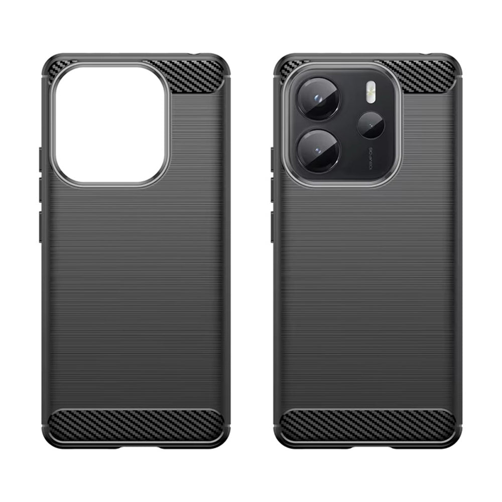 Funda para Xiaomi Redmi Note 14S, Techsuit, Carbono, Negra
