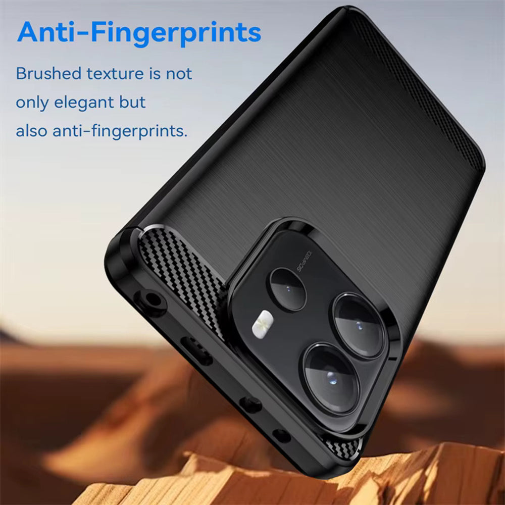 Funda para Xiaomi Redmi Note 14S, Techsuit, Carbono, Negra