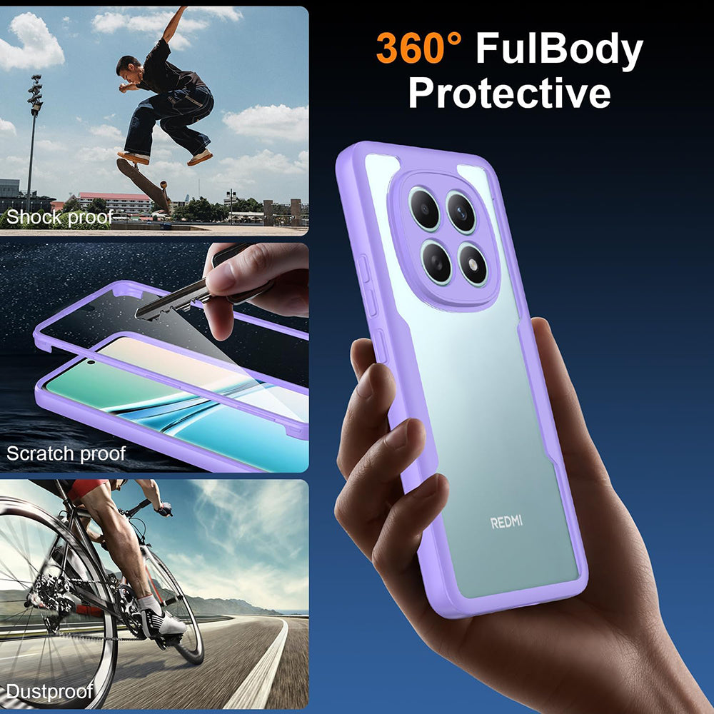Funda para Xiaomi Redmi Note 15 4G, Techsuit, ColorVerse 360, Morado