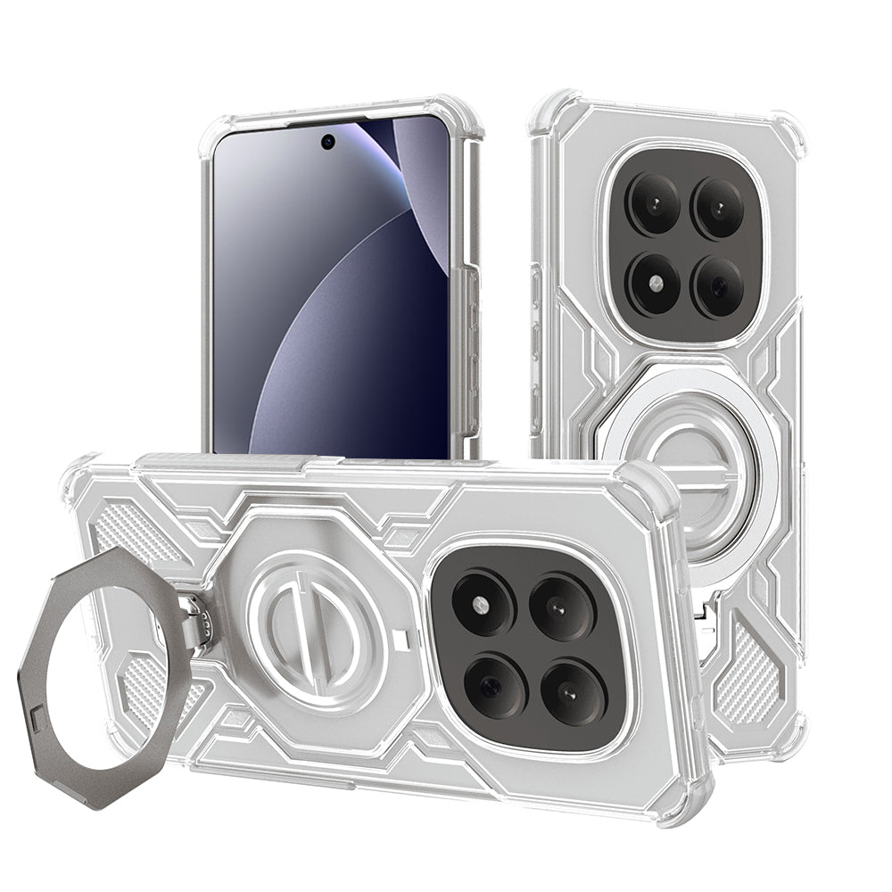 Funda para Xiaomi Redmi Note 15 Pro 4G, Techsuit, Carbon Shield Pro, Blanca.