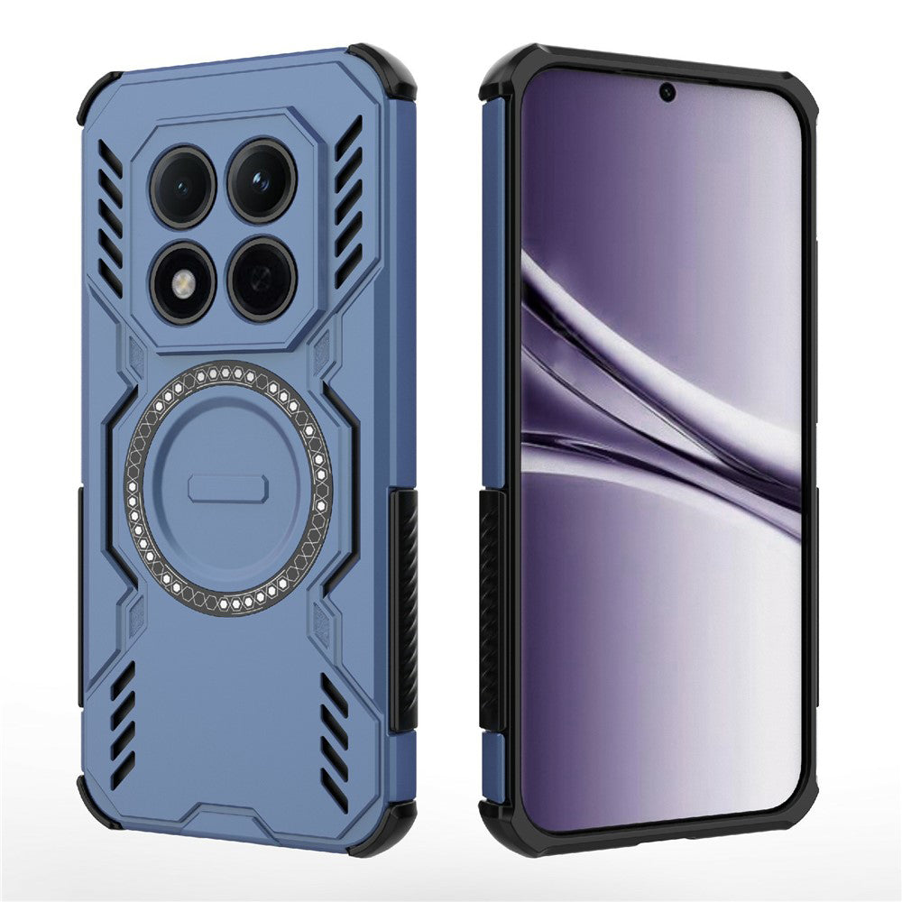 MagSafe Case for Xiaomi Redmi Note 15 Pro 5G, Techsuit, ArmorMag, Blue