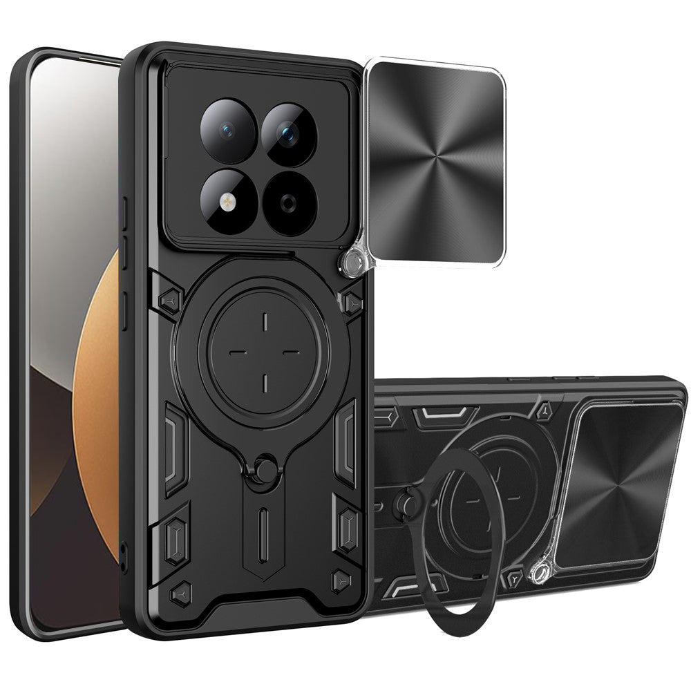 Funda para Xiaomi Redmi Note 15 Pro 5G, Techsuit, CamGuard Pro, Negra
