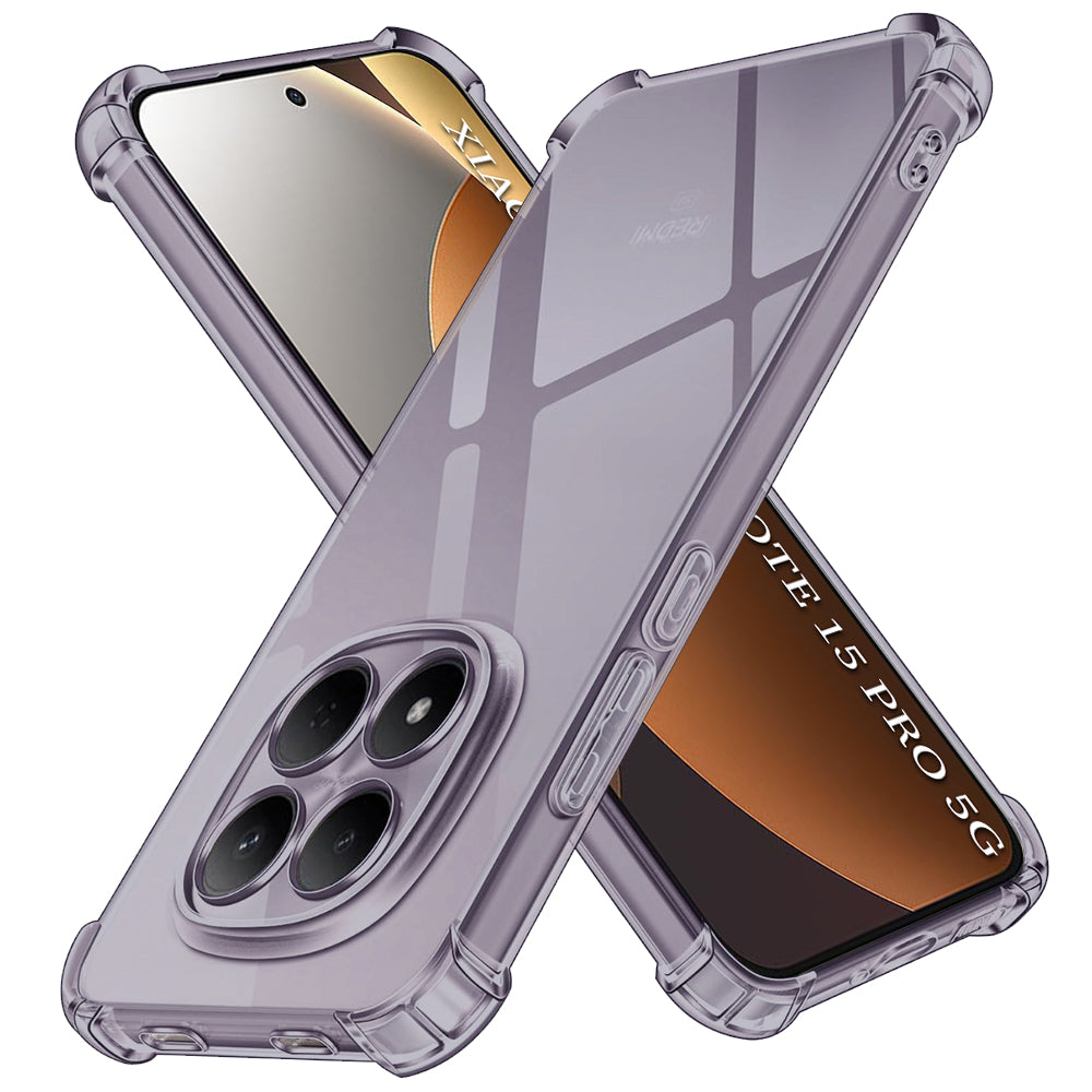 Funda para Xiaomi Redmi Note 15 Pro 5G, Techsuit, Shockproof Clear, Ahumada