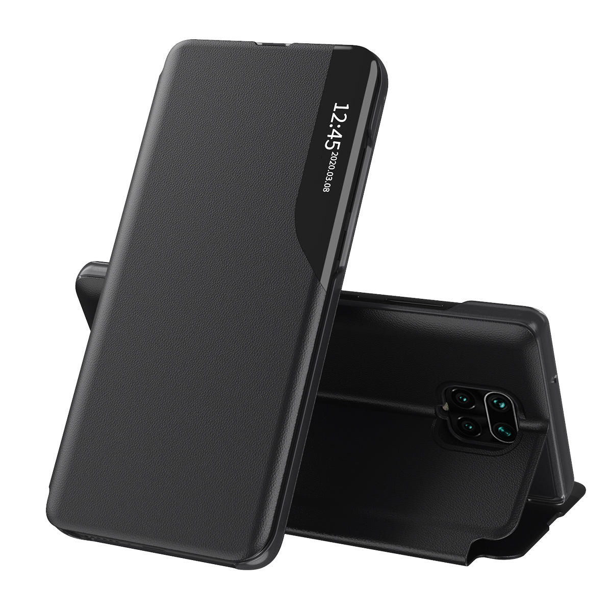 Funda para Xiaomi Redmi Note 9S / Note 9 Pro / Note 9 Pro Max, Techsuit, eFold, Negra