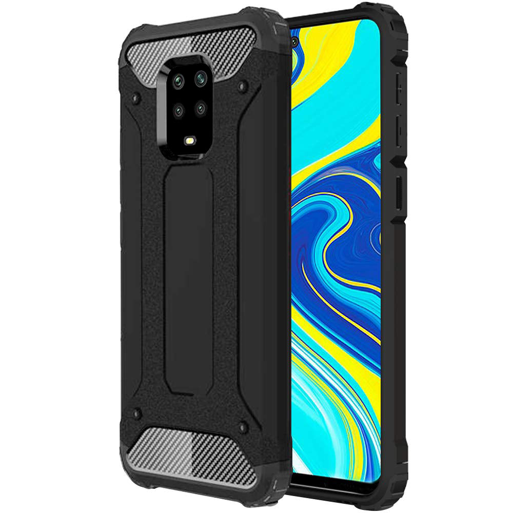 Funda para Xiaomi Redmi Note 9S / Note 9 Pro / Note 9 Pro Max, Techsuit, Hybrid Armor, Negra