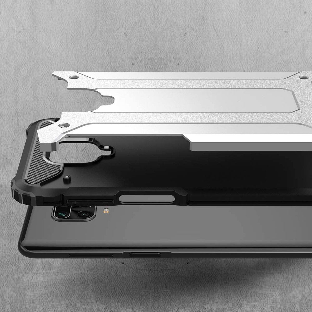 Funda para Xiaomi Redmi Note 9S / Note 9 Pro / Note 9 Pro Max, Techsuit, Hybrid Armor, Negra