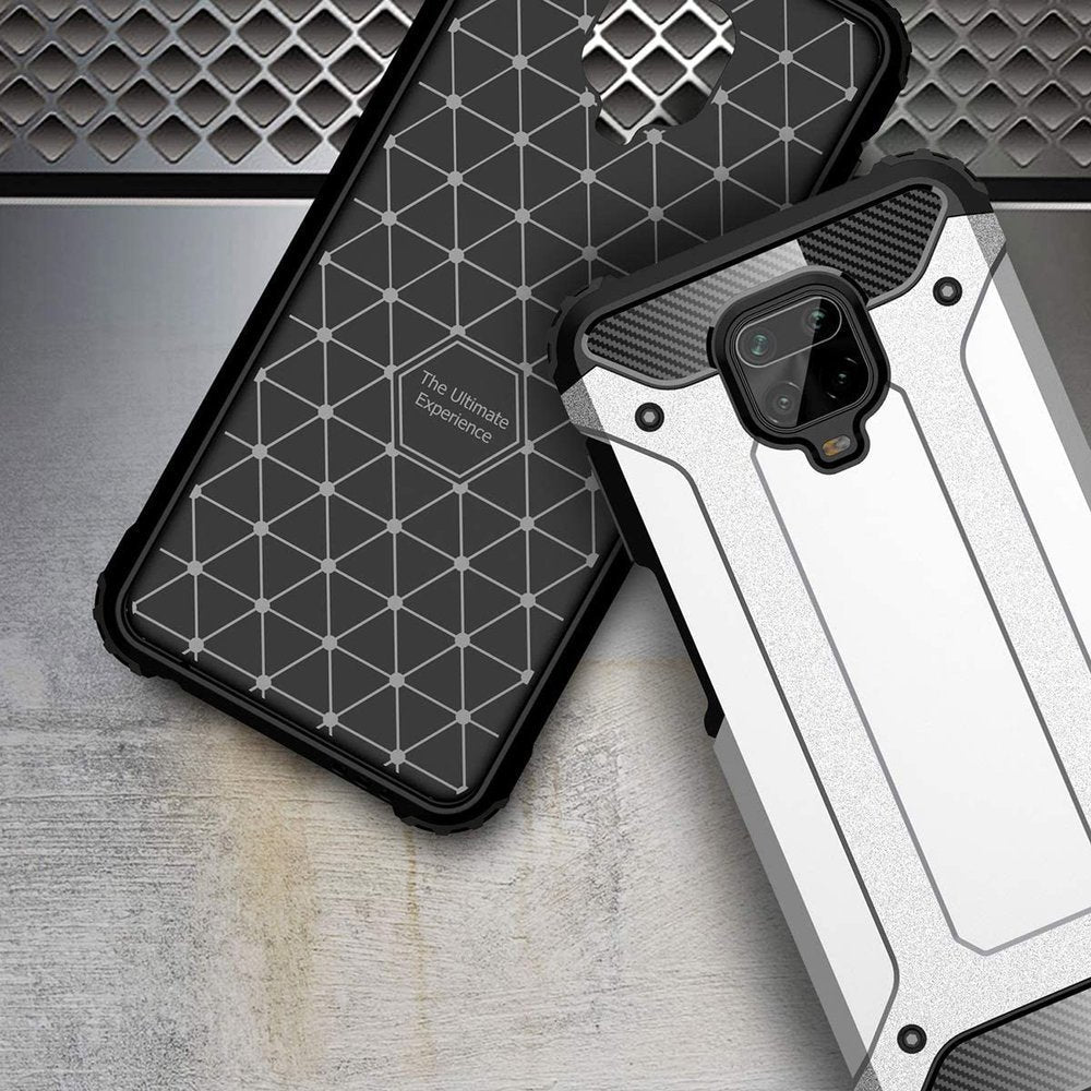 Funda para Xiaomi Redmi Note 9S / Note 9 Pro / Note 9 Pro Max, Techsuit, Hybrid Armor, Negra