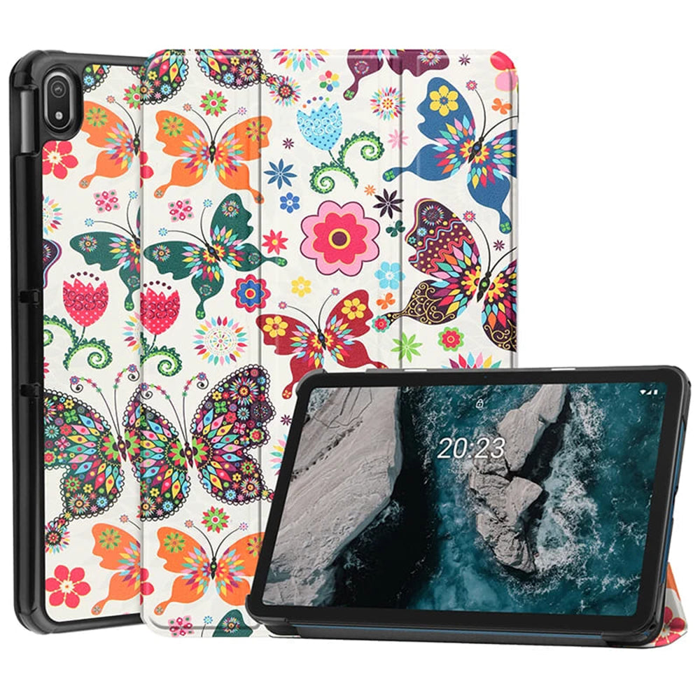 Funda para Xiaomi Redmi Pad 2, Techsuit, FoldPro Butterfly, Multicolor