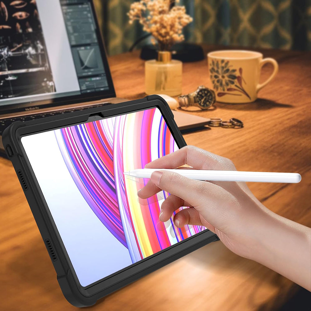 Funda para Xiaomi Redmi Pad Pro / Pro 5G / Poco Pad, Techsuit, Rugged TabShell, Negra