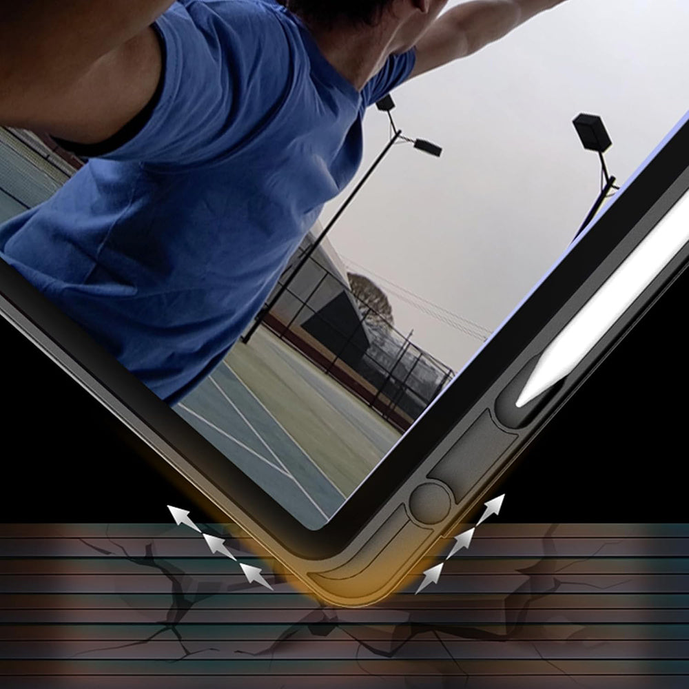 Funda para Xiaomi Redmi Pad SE 8.7, Techsuit, Flex Trifold, Negra