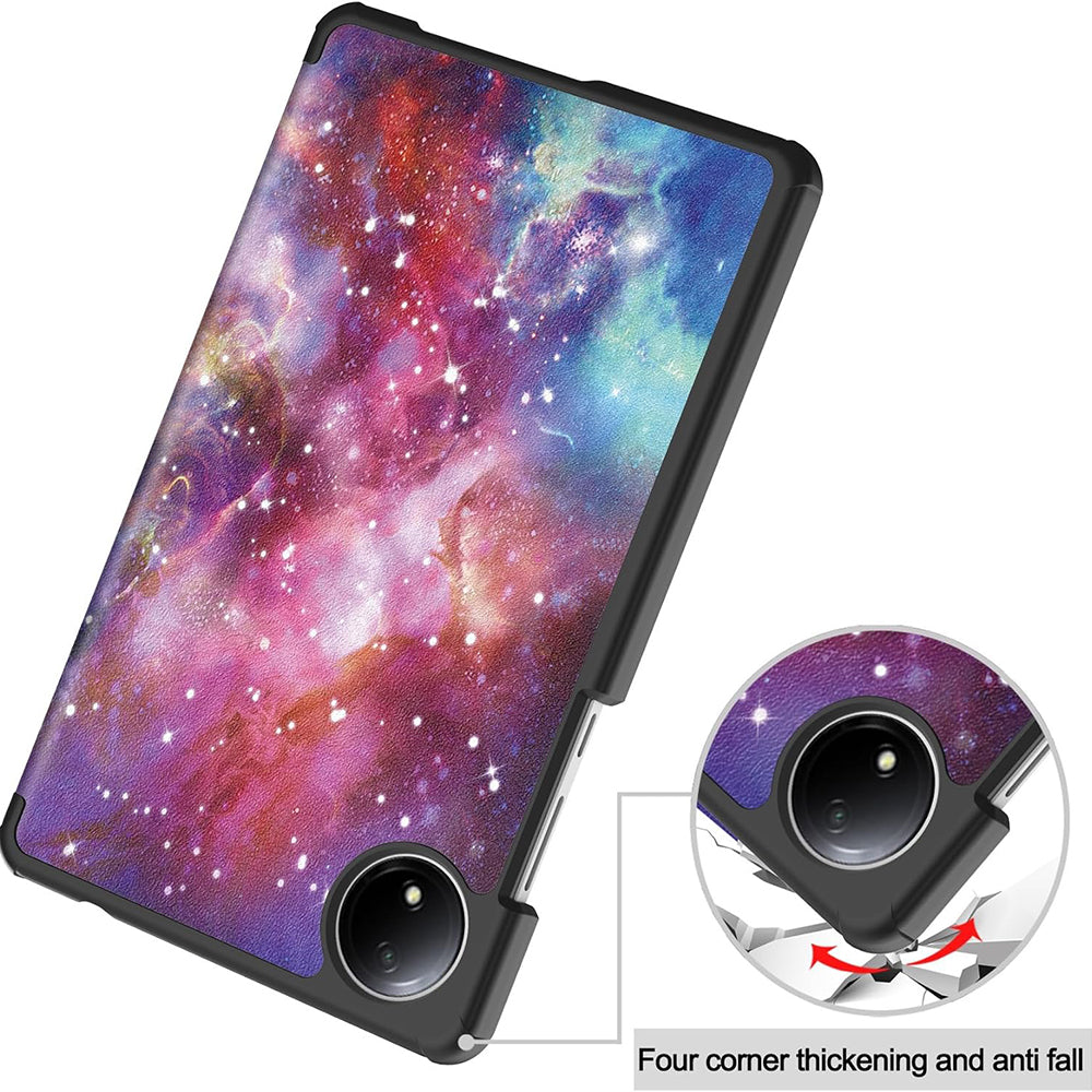Funda para Xiaomi Redmi Pad SE 8.7, Techsuit, FoldPro Galaxy, Multicolor