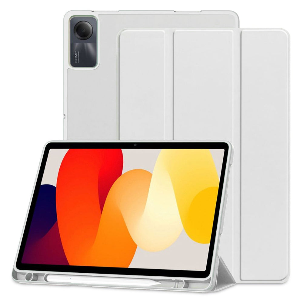 Funda para Xiaomi Redmi Pad SE, Techsuit, Flex Trifold, Gris
