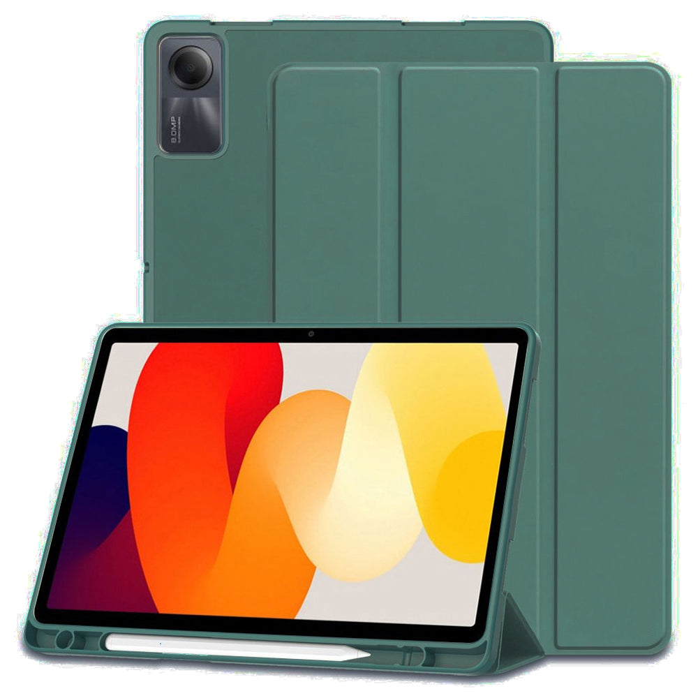 Funda para Xiaomi Redmi Pad SE, Techsuit, Flex Trifold, Verde