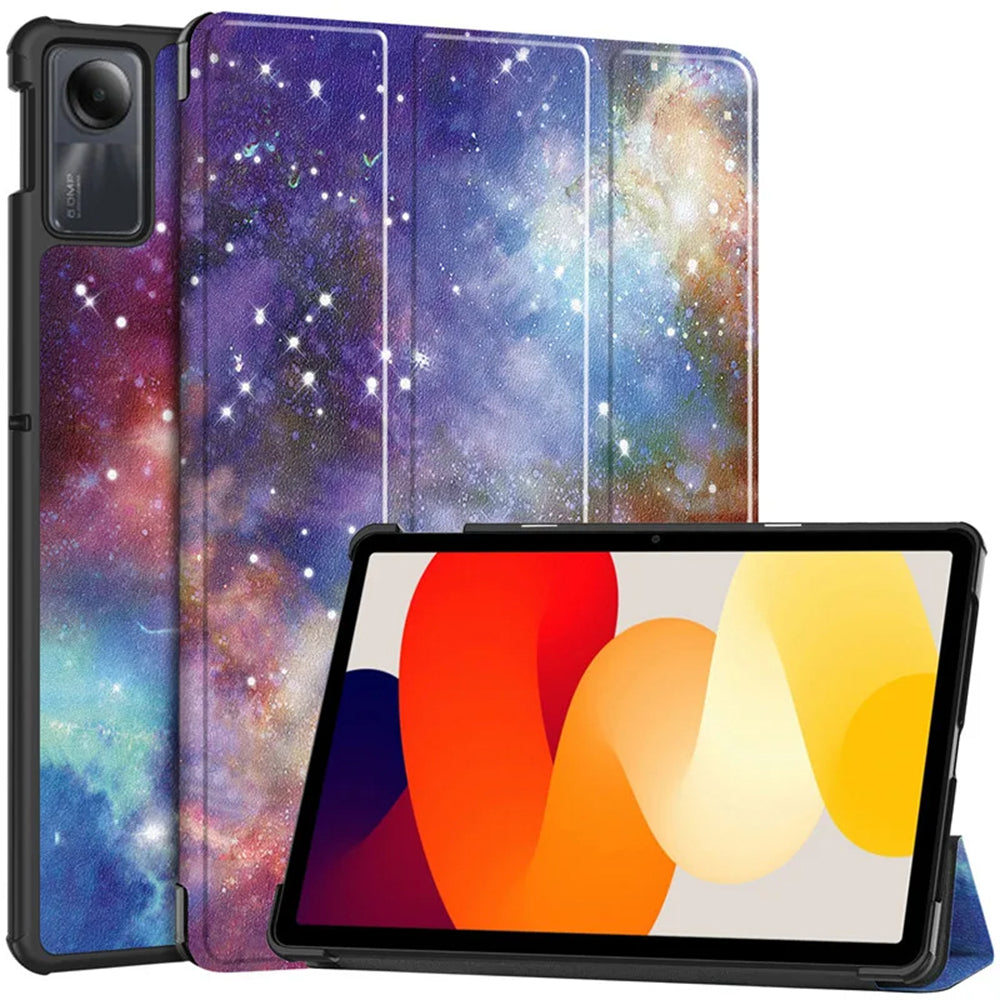 Funda para Xiaomi Redmi Pad SE, Techsuit, FoldPro Galaxy, Multicolor