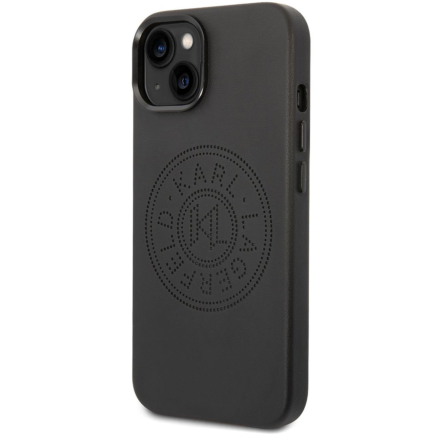 Funda para Apple iPhone 14 Plus, Karl Lagerfeld, Logo Perforado, Negra