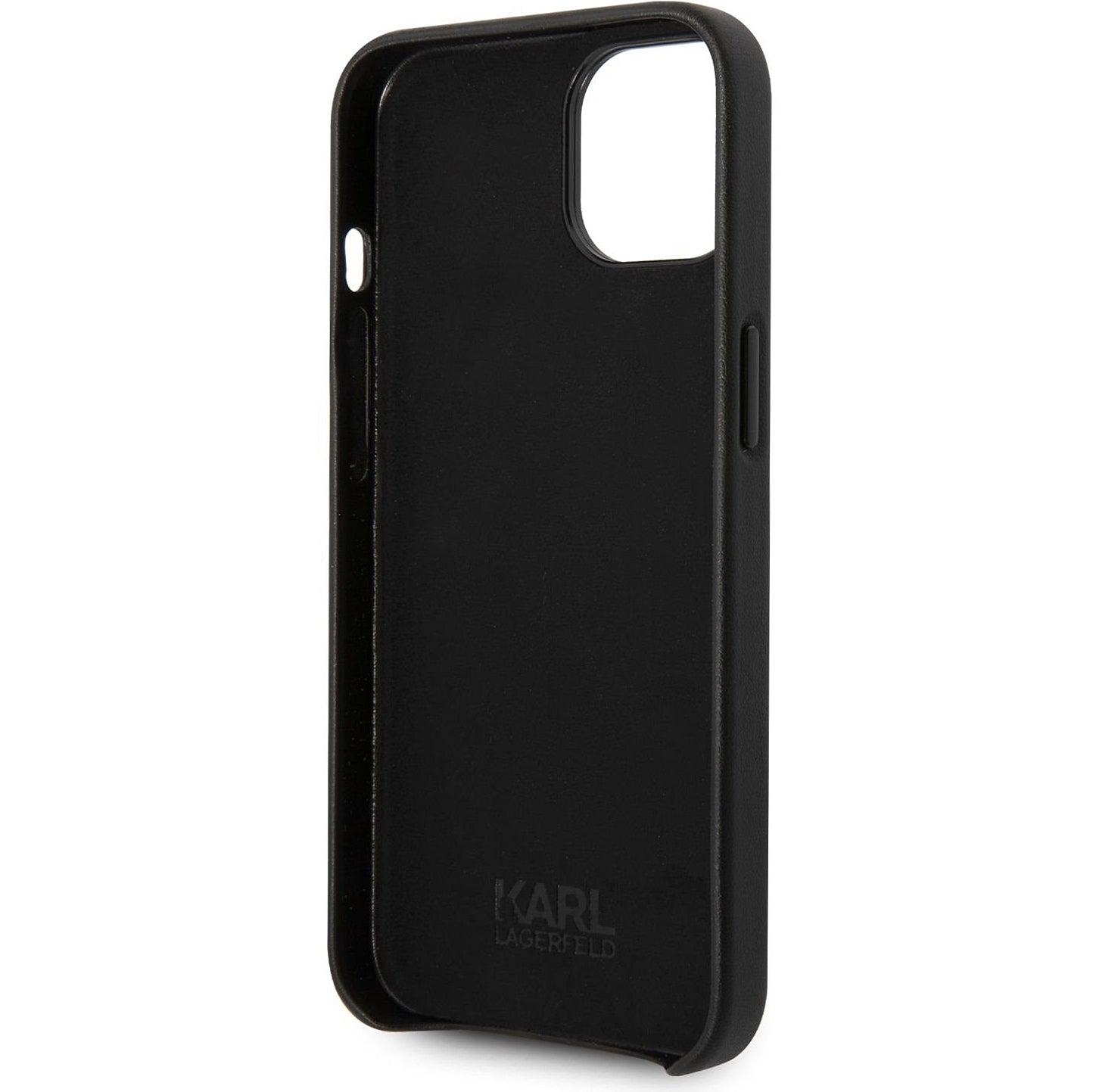 Funda para Apple iPhone 14 Plus, Karl Lagerfeld, Logo Perforado, Negra
