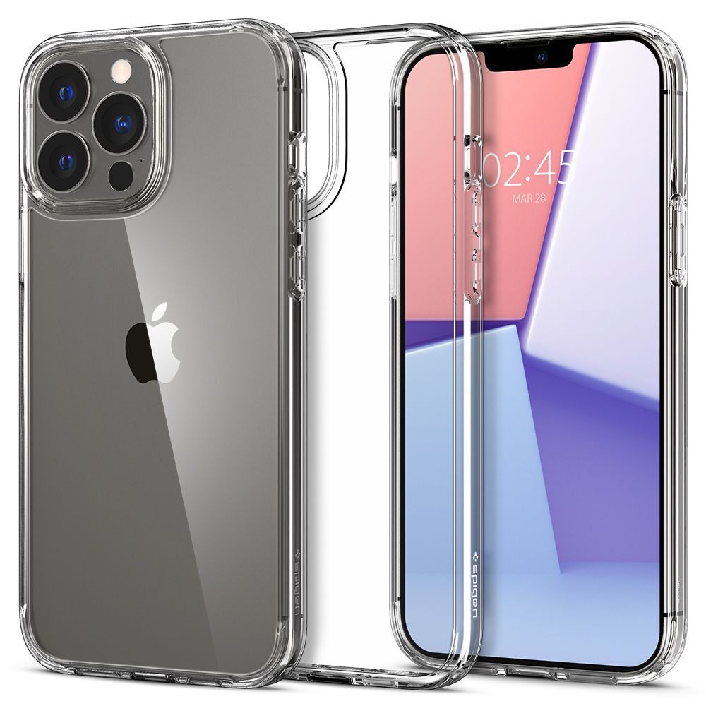 Funda para Apple iPhone 13 Pro Max, Spigen, Ultra Hybrid, Transparente SPN1759CL