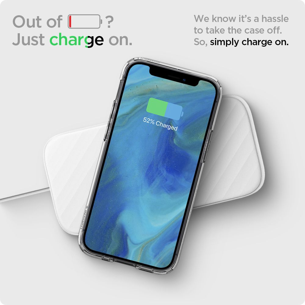 Funda para Apple iPhone 12 / 12 Pro, Spigen, Ultra Hybrid, Transparente ACS01702