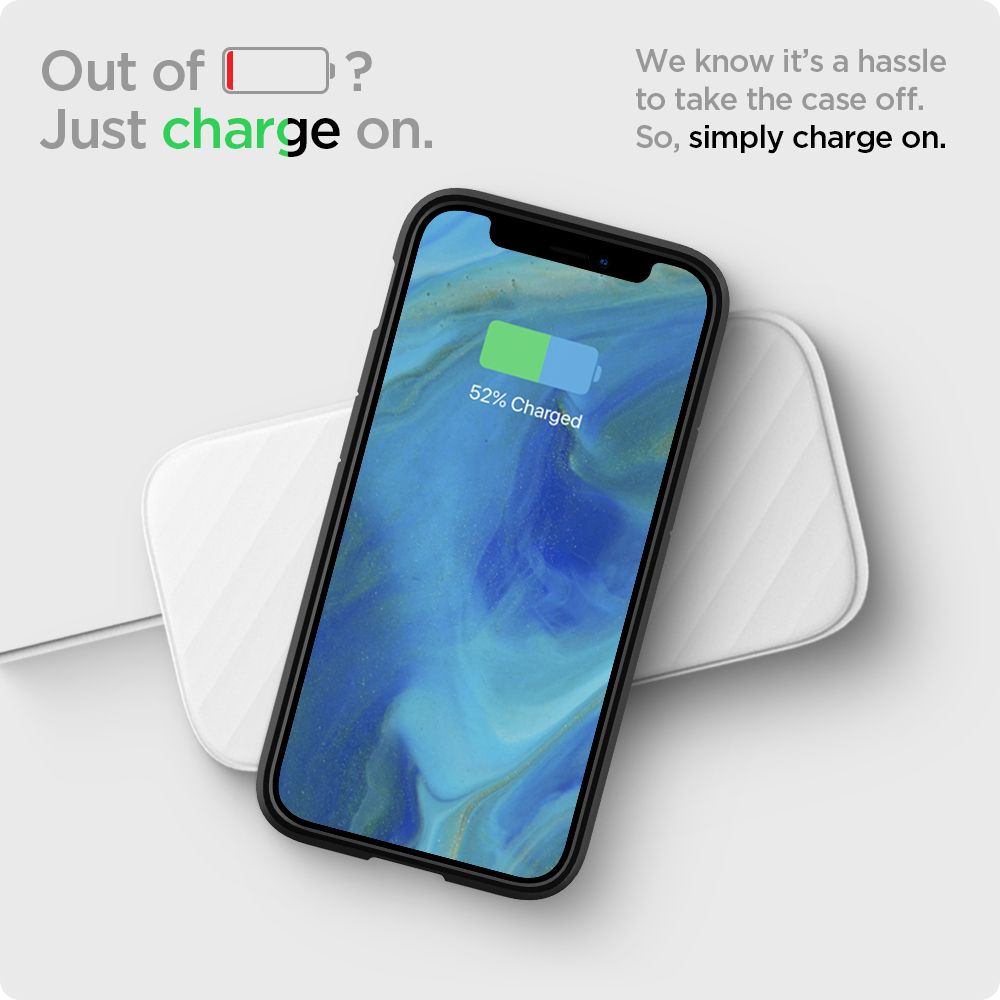 Funda para Apple iPhone 12 / 12 Pro, Spigen, Ultra Hybrid, Negra ACS01703