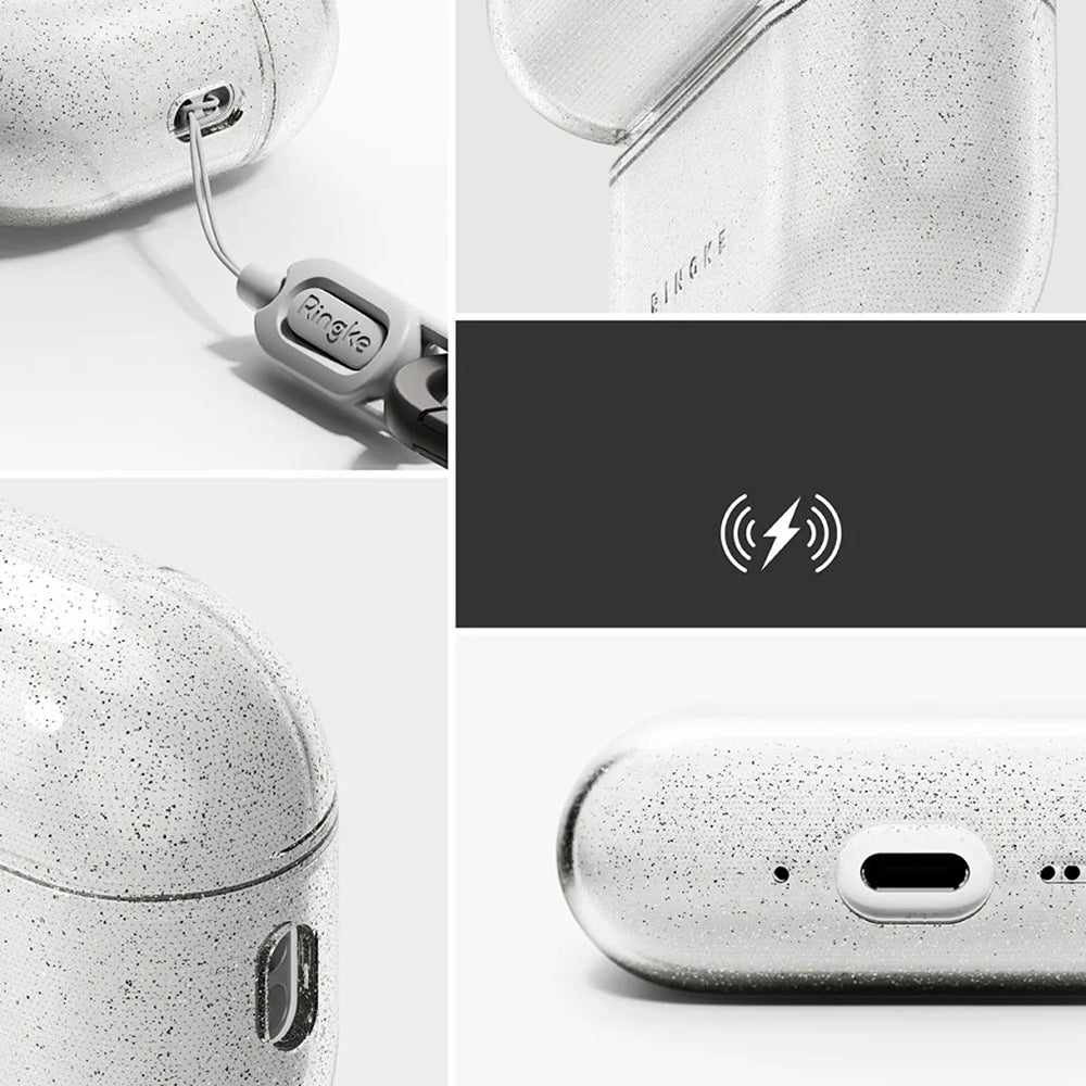 Funda Ringke Air Glitter para Apple AirPods Pro 3, Transparente