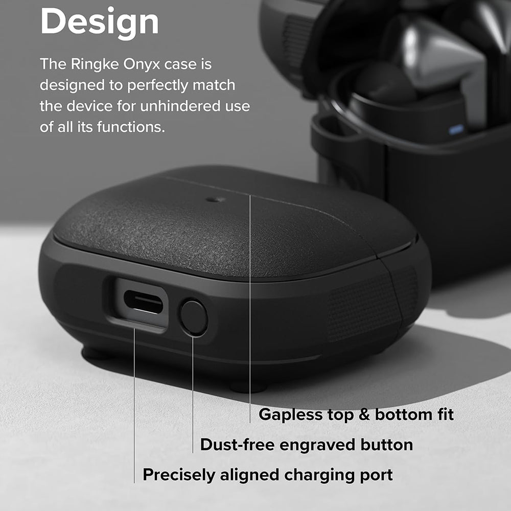 Funda Ringke Onyx Magnética para Samsung Galaxy Buds3 FE / Buds3 Pro / Buds3, Negra