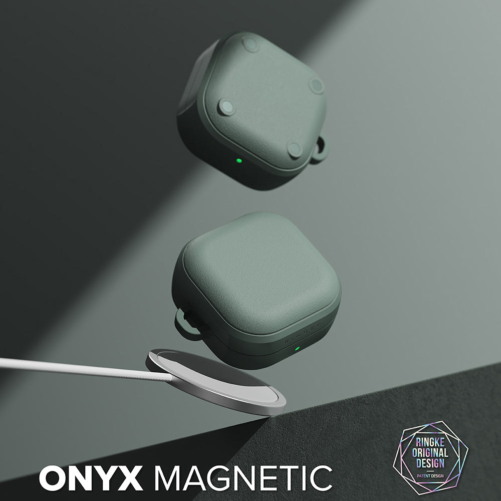 Funda Ringke Onyx Magnética para Samsung Galaxy Buds4 / Buds4 Pro, Verde