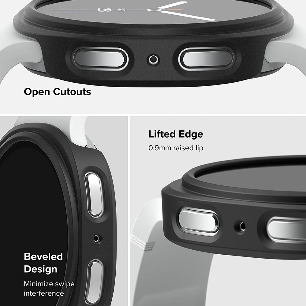 Funda Ringke Slim para Samsung Galaxy Watch8 40mm, Set de 2 piezas, Negra Mate