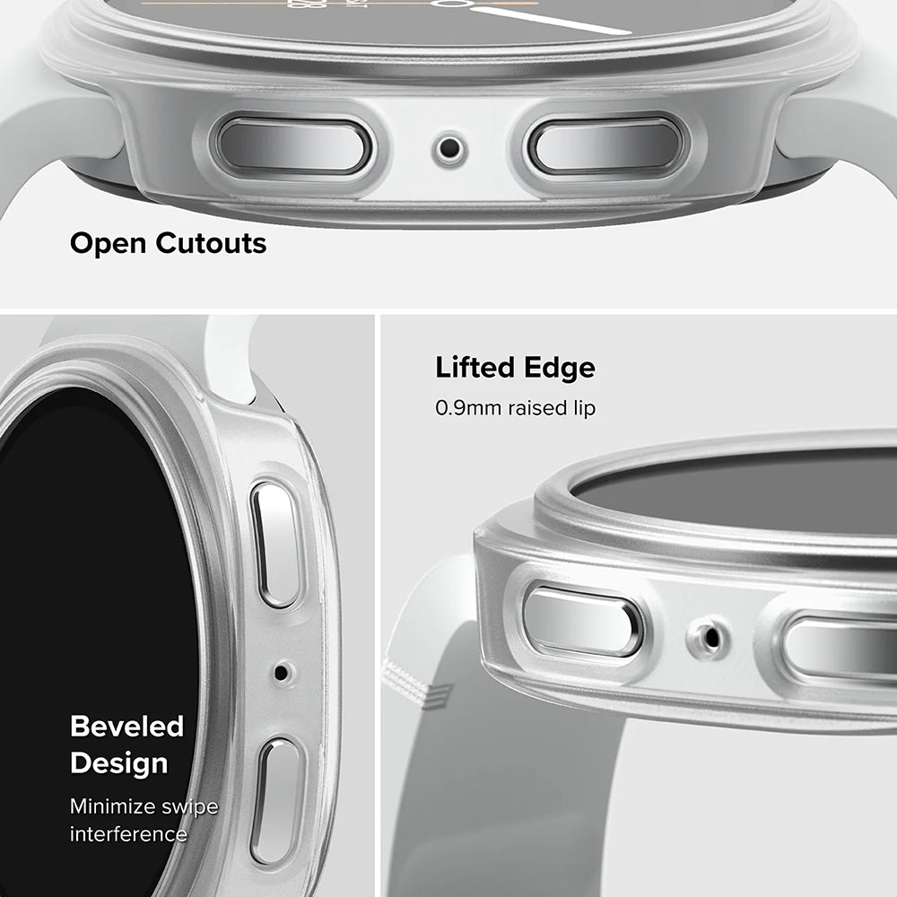 Funda Ringke Slim para Samsung Galaxy Watch8 44mm, Set de 2 piezas, Transparente