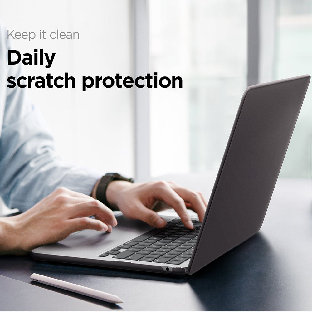 Funda Spigen Airskin para Apple MacBook Air 13 pulgadas (2026) / (2025) / (2024) / (2022), Negra Satinada ACS11531