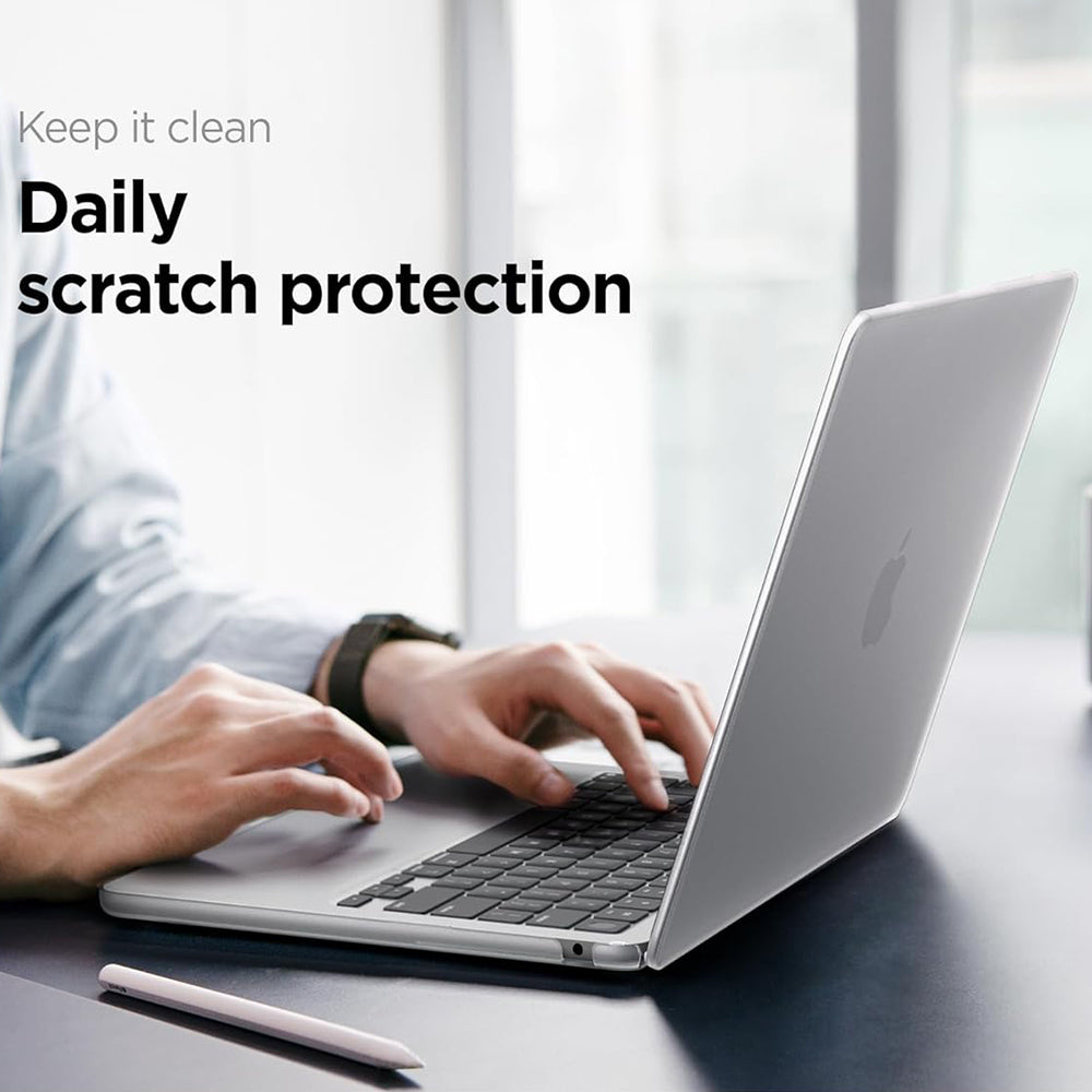 Funda Spigen Airskin para Apple MacBook Air 13 pulgadas (2026) / (2025) / (2024) / (2022), Transparente Satinada ACS11530
