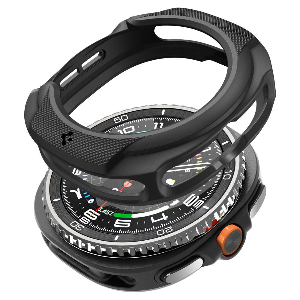 Funda Spigen Liquid Air para Samsung Galaxy Watch8 Classic, Negra Mate ACS09841