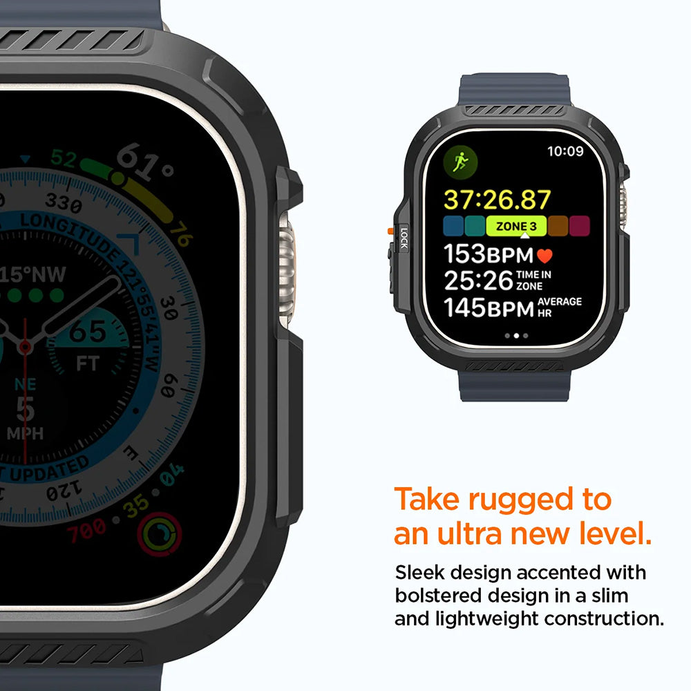 Funda Spigen Lock Fit para Apple Watch Ultra Series, Negra Mate ACS06208
