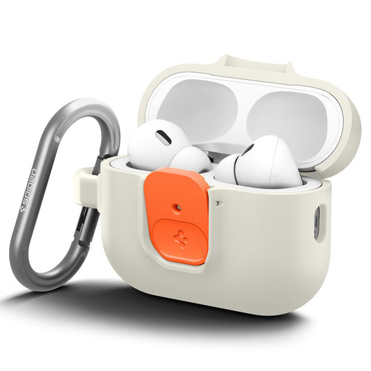 Funda Spigen Nano Pop para Apple AirPods Pro 3, Beige Naranja