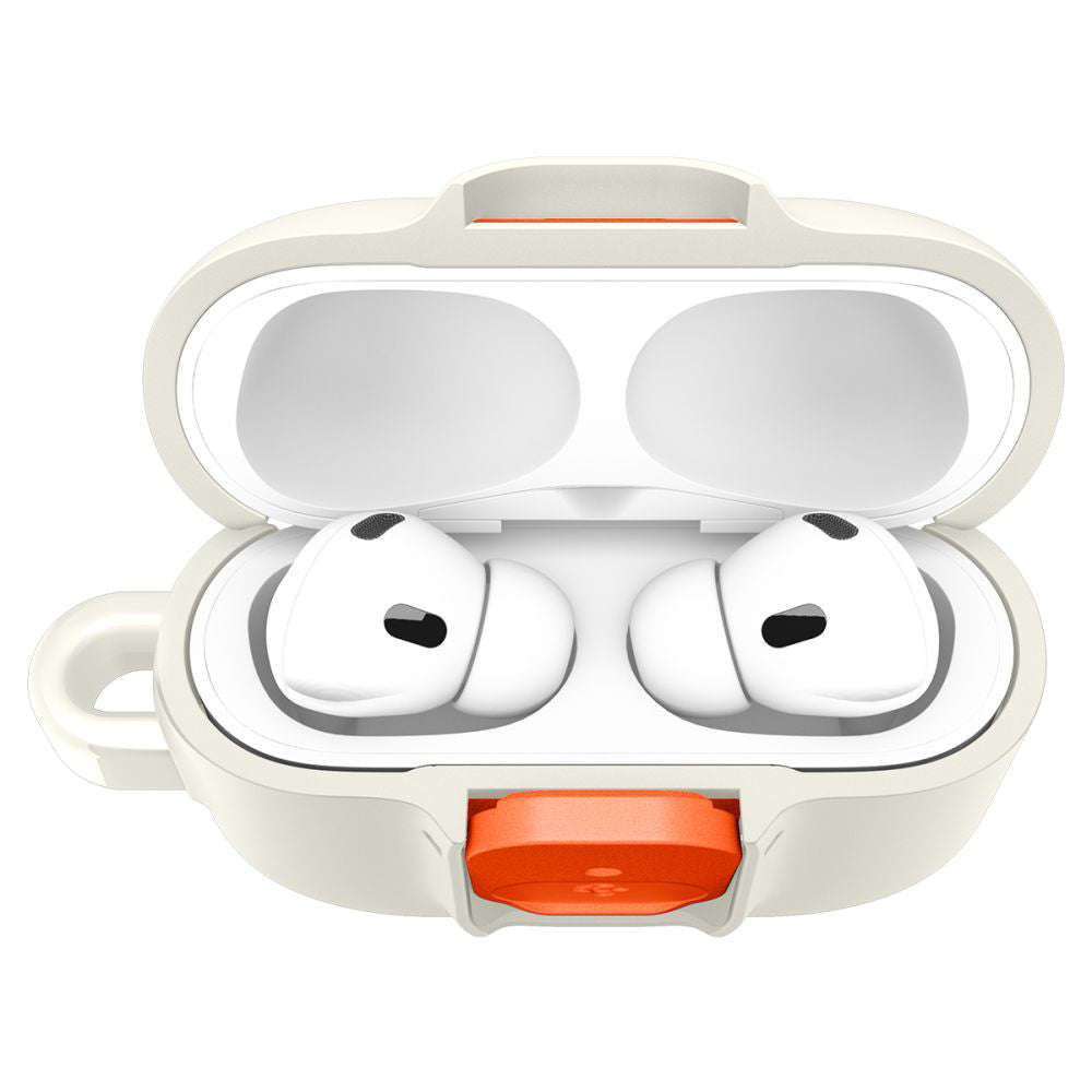 Funda Spigen Nano Pop para Apple AirPods Pro 3, Beige Naranja ACS10134