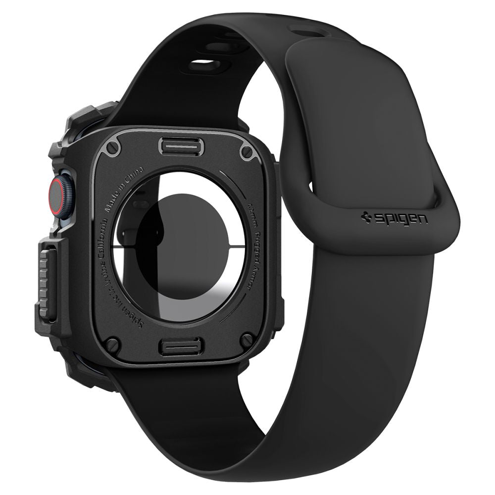 Funda Spigen Rugged Armor para Apple Watch Series 10 / 11 42mm, Negra ACS08585