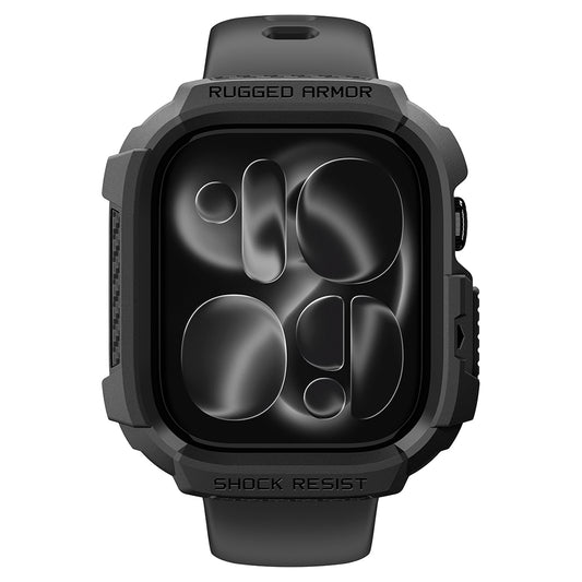 Funda Spigen Rugged Armor para Apple Watch Series 12 46mm, Negra Mate ACS11886