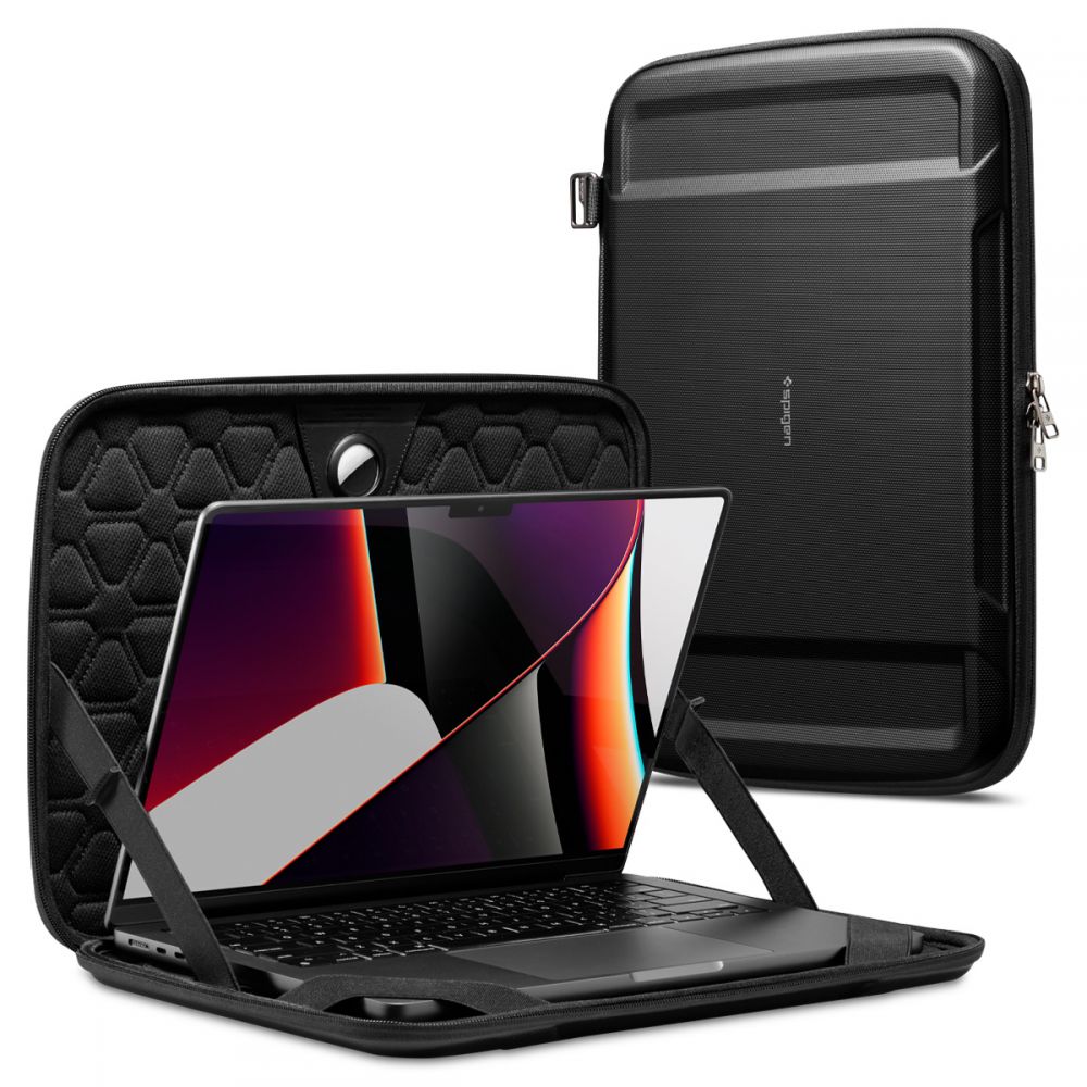 Funda Spigen Rugged Armor para Laptop 13 pulgadas - 14 pulgadas, Negra AFA04270
