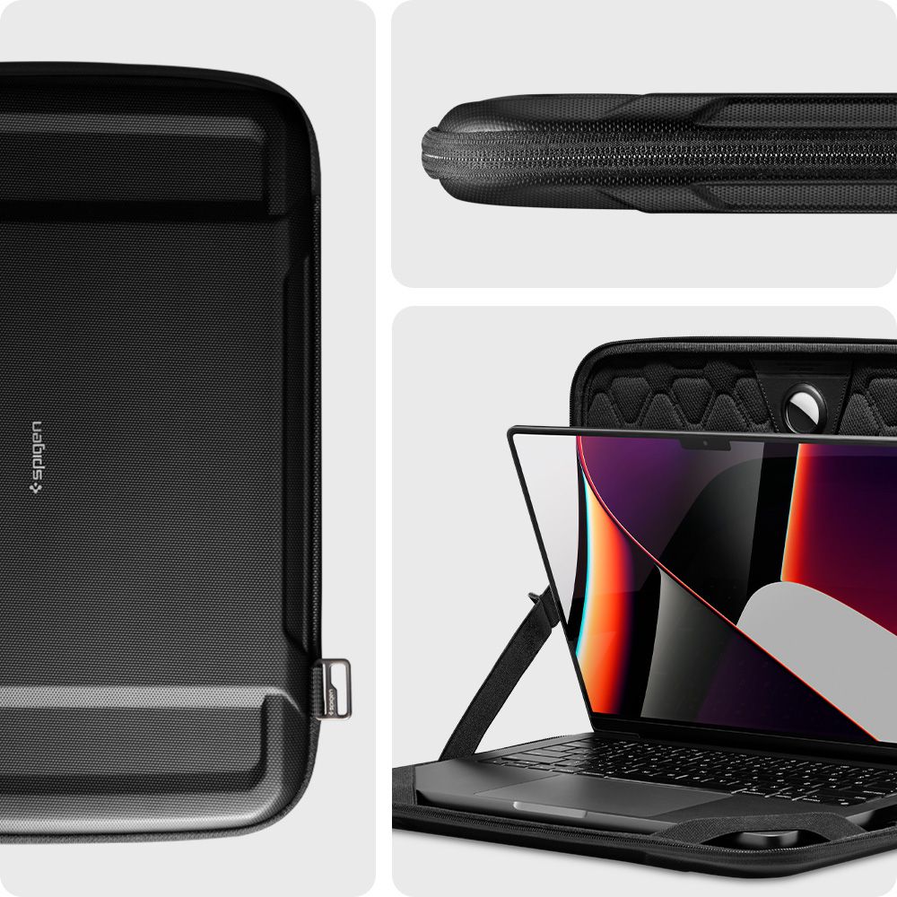 Funda Spigen Rugged Armor para Laptop 13 pulgadas - 14 pulgadas, Negra AFA04270