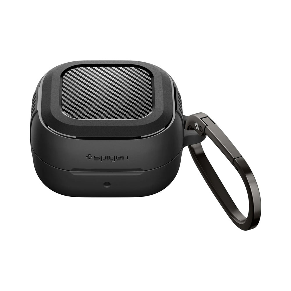 Funda Spigen Rugged Armor para Samsung Galaxy Buds4 / Buds4 Pro, Negra Mate ACS11200