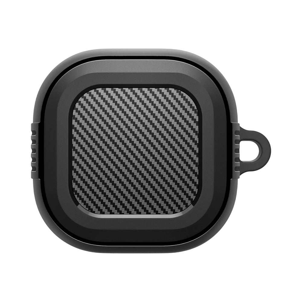 Funda Spigen Rugged Armor para Samsung Galaxy Buds4 / Buds4 Pro, Negra Mate ACS11200
